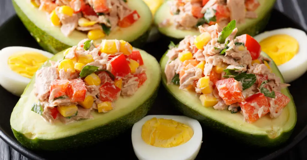 Filling option for stuffed avocados