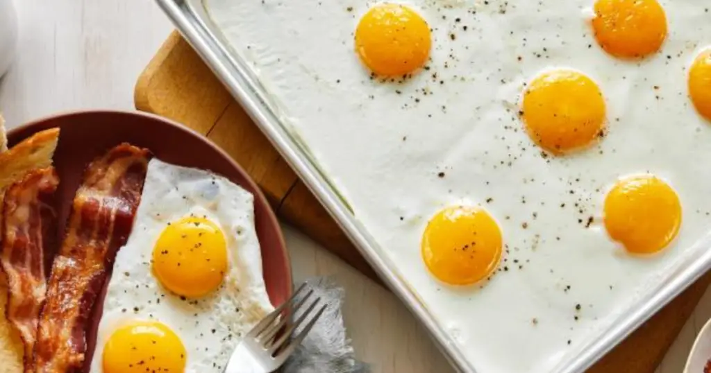 sheet pan eggs in oven