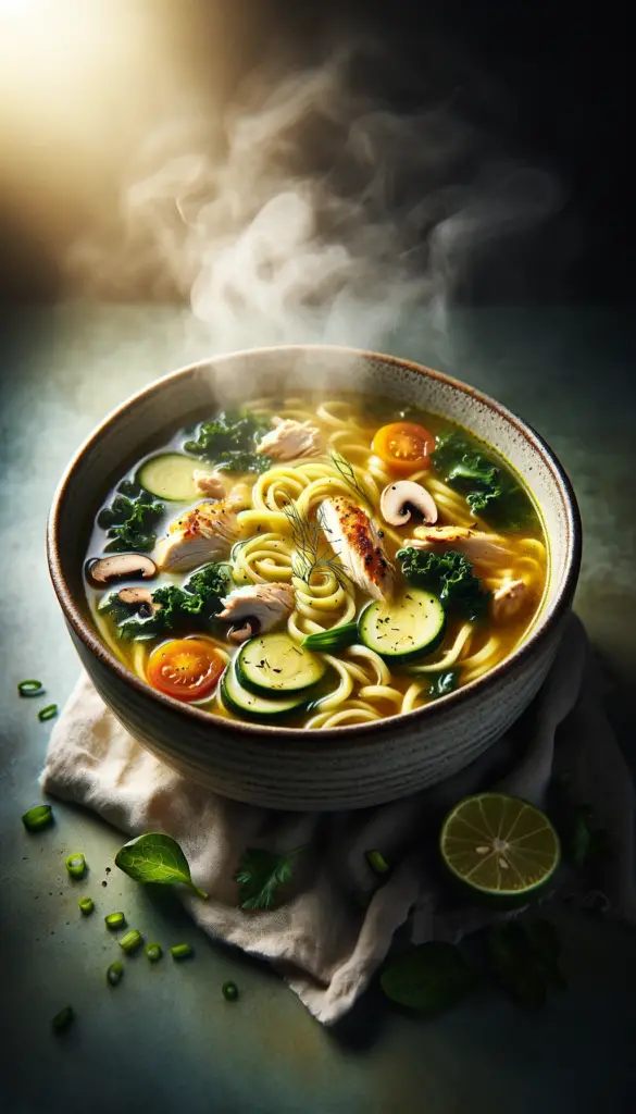 Keto Chicken Noodle Soup Recipe
