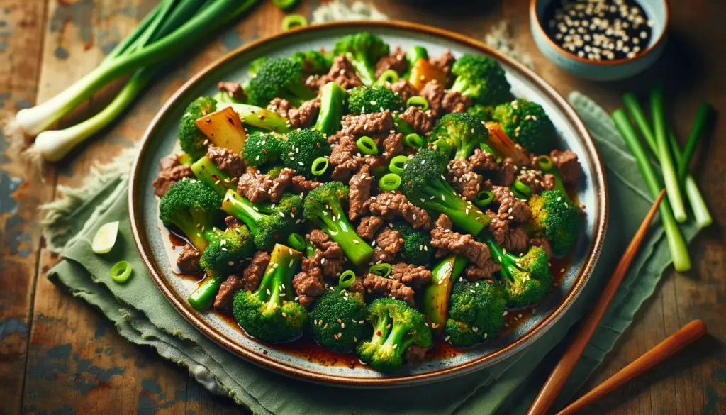 Keto Ground Beef and Broccoli