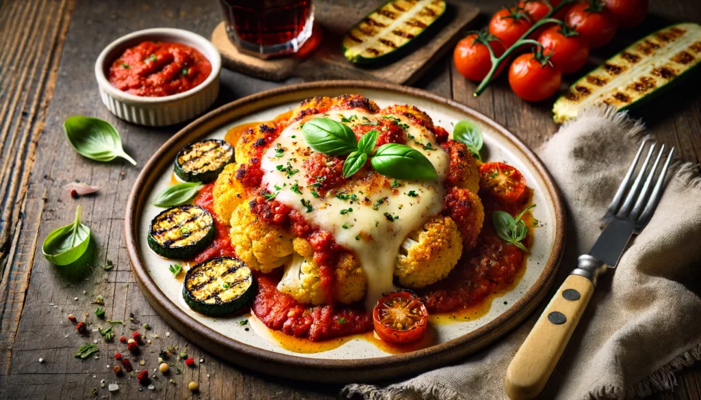 Cauliflower Steak Parmesan