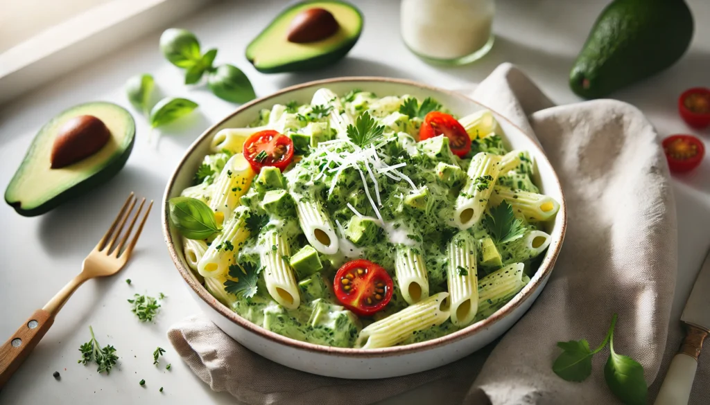 Avocado Cream Cheese Pasta