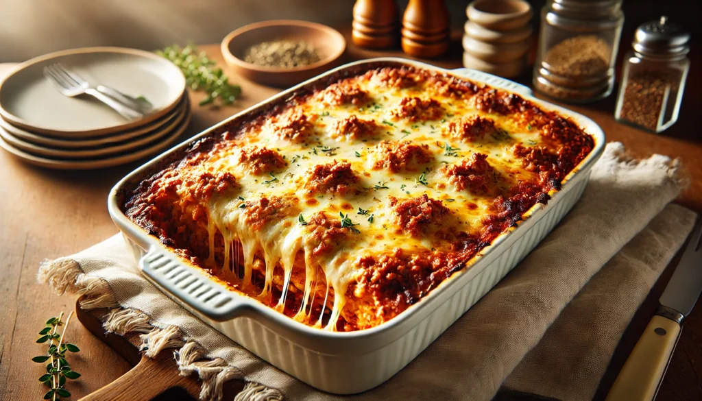 Keto Cheesy Bolognese Bake