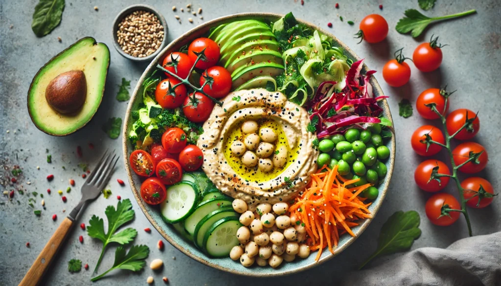 Butter Bean Hummus Nourish Bowl