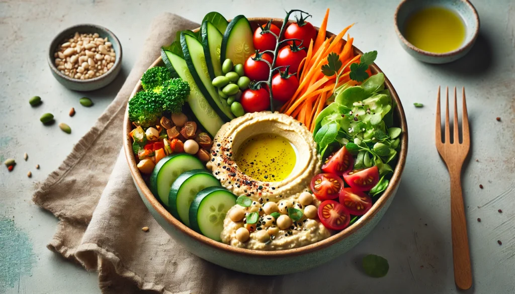 Butter Bean Hummus Nourish Bowl