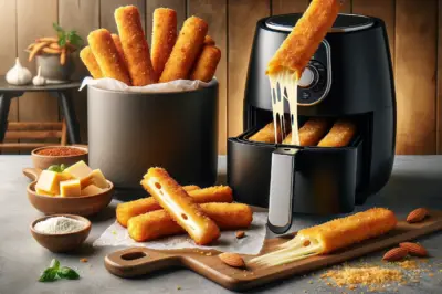 Savor the Crunch: Keto Cheese Sticks in Air Fryer!