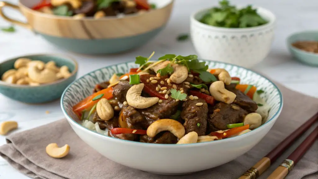 Low Carb Cashew Beef