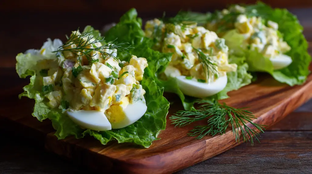 Egg Salad Lettuce Wraps