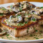 Pork Chops with Creamy Mushroom Sauce