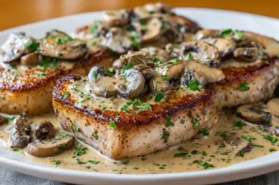Pork Chops with Creamy Mushroom Sauce: A Delicious Recipe